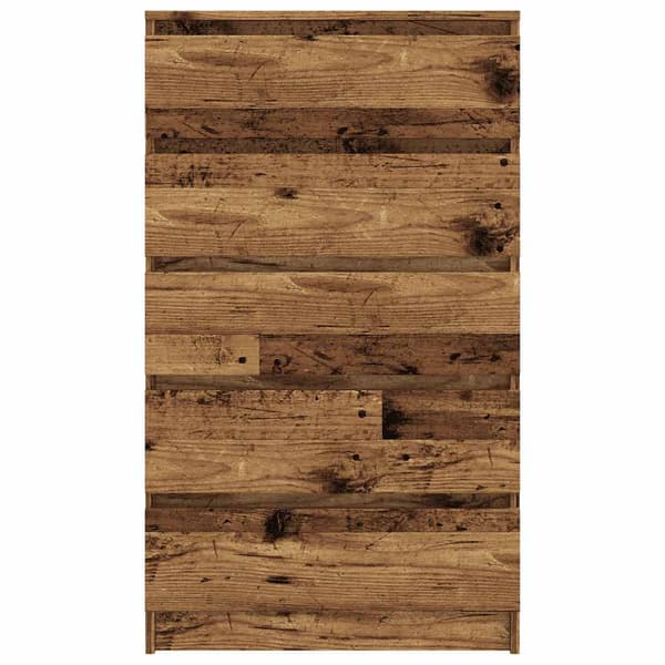 vidaXL kommode, antik træ, 60x36x103 cm, træbaseret materiale
