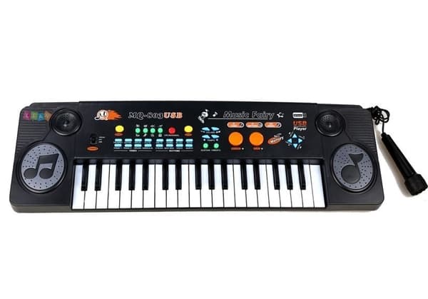 Keyboardorgel med mikrofon 37 tangenter USB