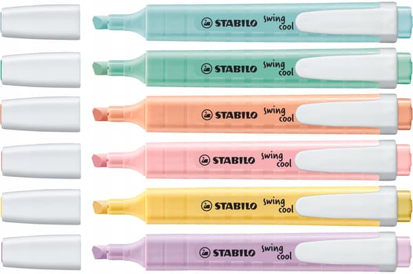 STABILO SWING COOL PASTEL HIGHLIGHTER 6KOL 7453