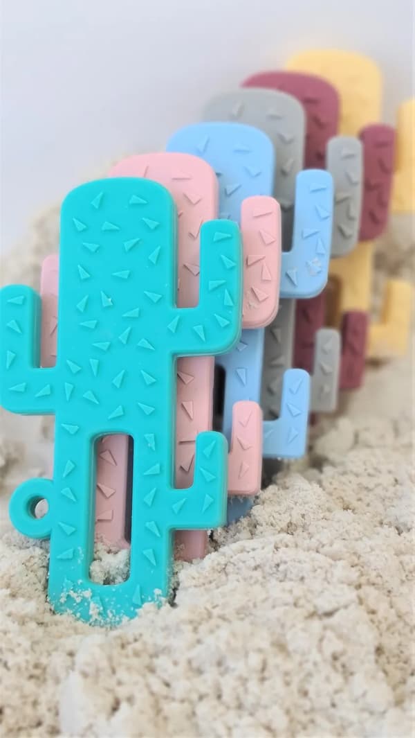 Silikonbitleksak för bebisar Cactus MinikOiOi 1 st.