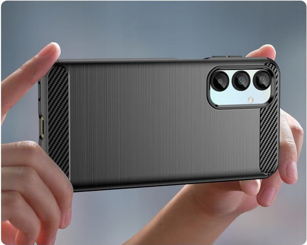 ETUI TIL SAMSUNG GALAXY A16 | ARMOR CARBON ETUI SORT + 9H GLAS