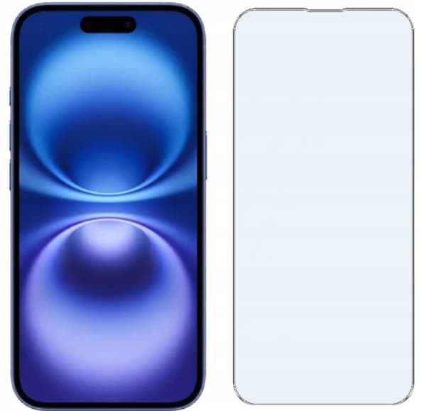 2x Härdat glas för Apple iPhone 16 9H glas