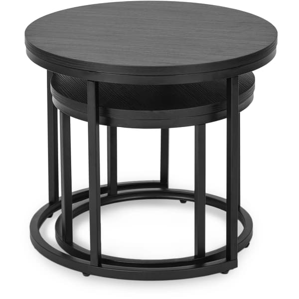 MANU sofabordsæt 43 cm/53 cm sort moderne loft
