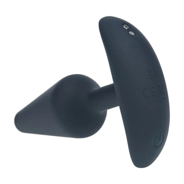Klassisk Vibrerende Silikone Analprop - S - Sort