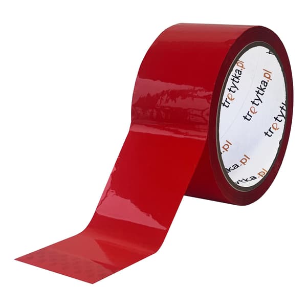 Röd packtejp, 48 mm x 50 m, 1 styck