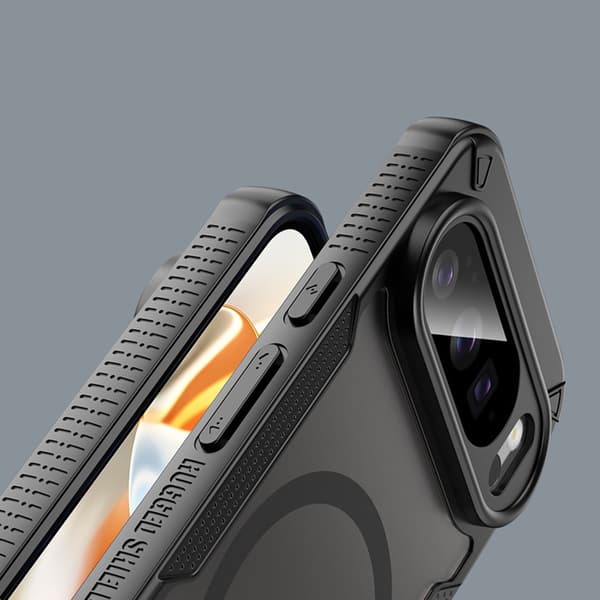 Matt cover til Google Pixel 10 Pro XL, til MagSafe, sort