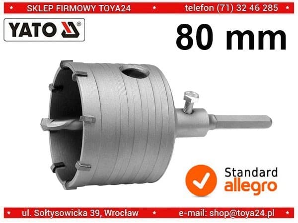 Kroneboret til mur 80 mm YT-4401 YATO