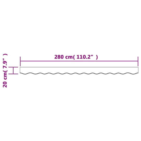 vidaXL markisekappe, cremefarvede striber, 3 m