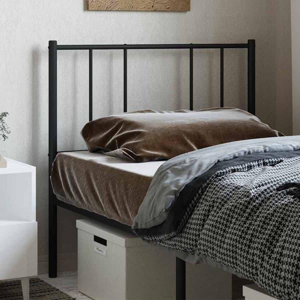 vidaXL metalsengegavl sort 90 cm