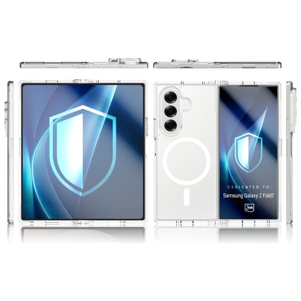 3MK Armor MagCase Galaxy Z Fold7:lle, läpinäkyvä