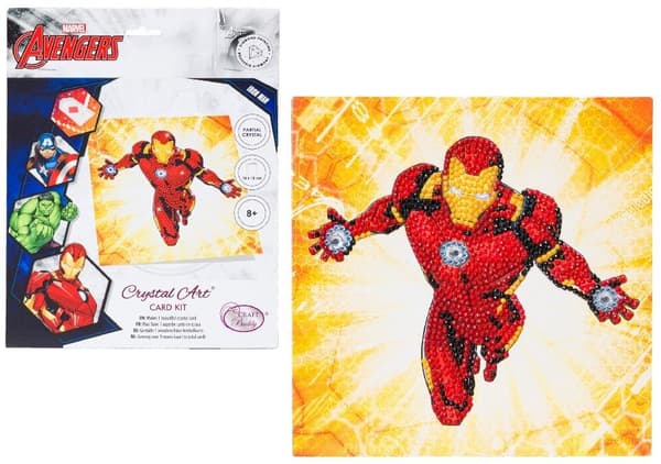 Diamantmosaik Iron Man 18x18cm
