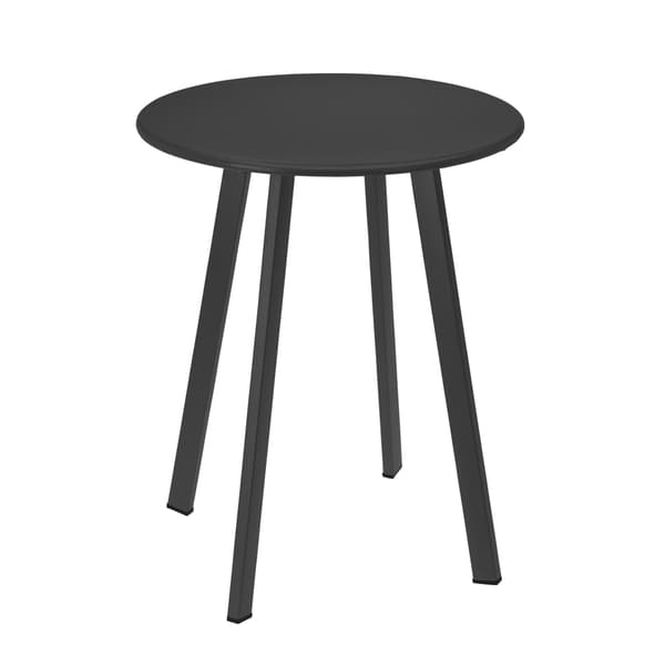 Rundt metalbord, matgrå, 40 cm