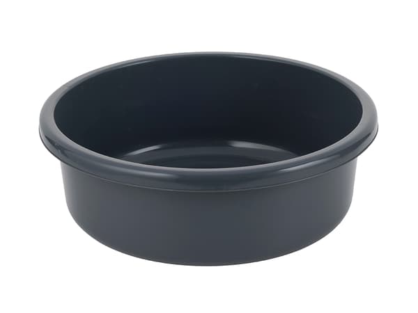 RUND PLASTSKÅL 36CM 9L MÖRKGRÅ -BEN