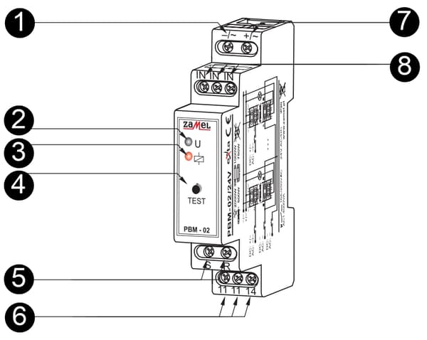 Bistabilt relæ 24V PBM-02/24V