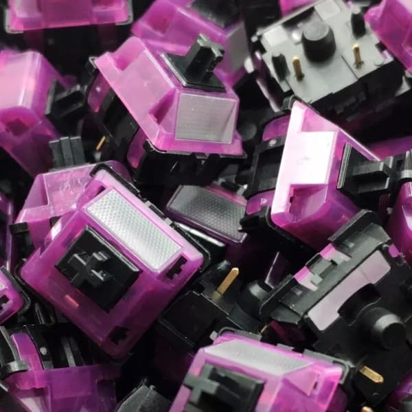 Durock Black Lotus Switch 1 stk. Switch til smurt mekanisk tastatur