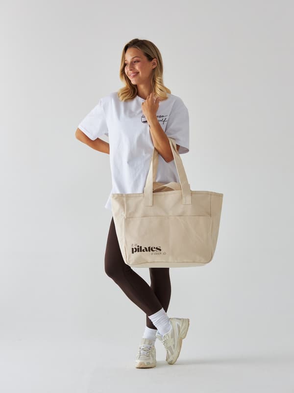 Bomullspåse - klockan är pilates