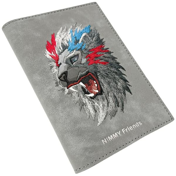 Nimmy Raptor Lion Plånbok Passfodral Grå