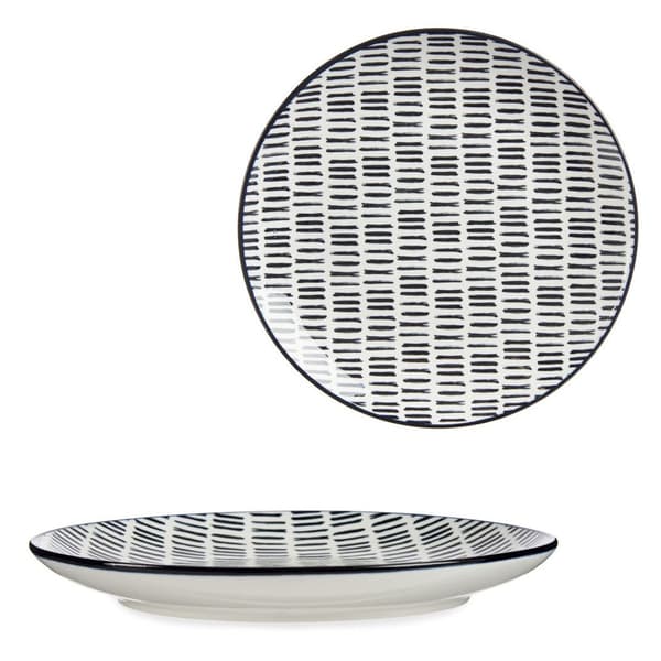 Flad tallerken 24 cm lineær