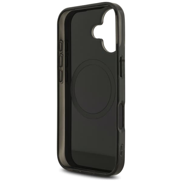 AMG Double Layer Transparent Rhombs MagSafe -kotelo iPhone 17:lle, musta/punainen