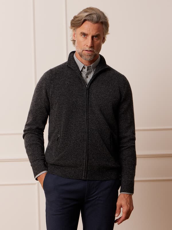 GRÅ WENLEY CARDIGAN M