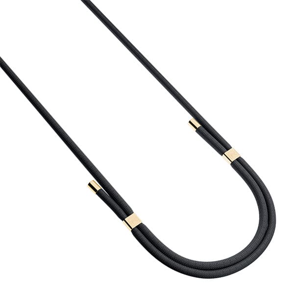 3mk EasyClip Elite telefonrem, svart med gulddetaljer