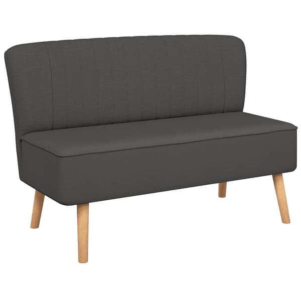 vidaXL Sohva, 117x55,5x77 cm, tummanharmaa kangas