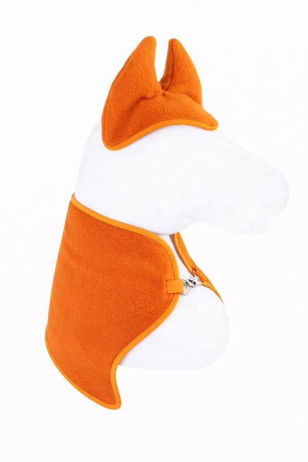 Käpphäst Universal Set A4 och A5: Fleecetäcke + Hörselkåpor - Orange