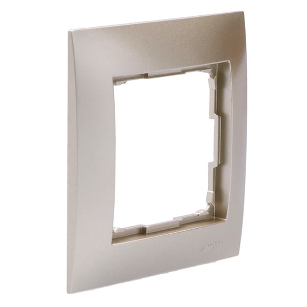 Enkelt universalramme IP20 / IP44, mat guld Simon54