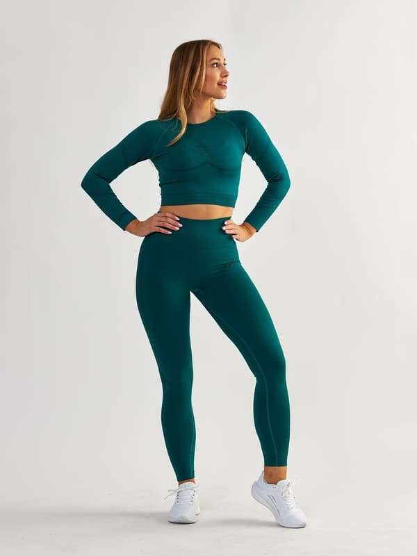 Flaskgröna Shaping Leggings - Power Up! S