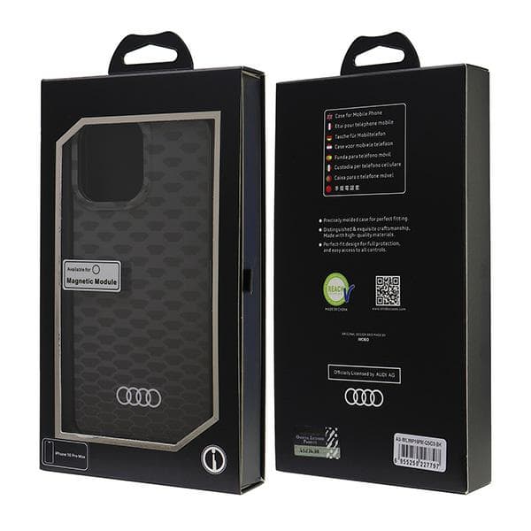 Audi IML symønster MagSafe-cover til iPhone 16 Pro Max, sort