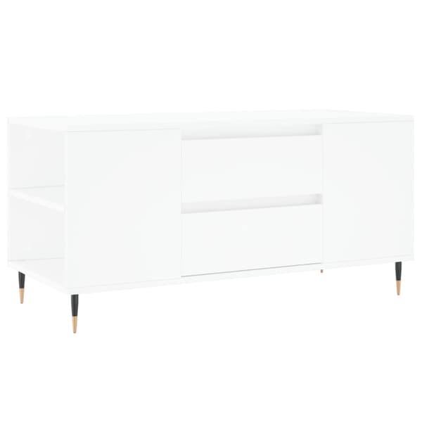 vidaXL Soffbord, Vitt, 102x44,5x50 cm