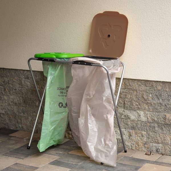 Stand pentru saci de sortare deseuri SORTEX 2 VERDE - MARO