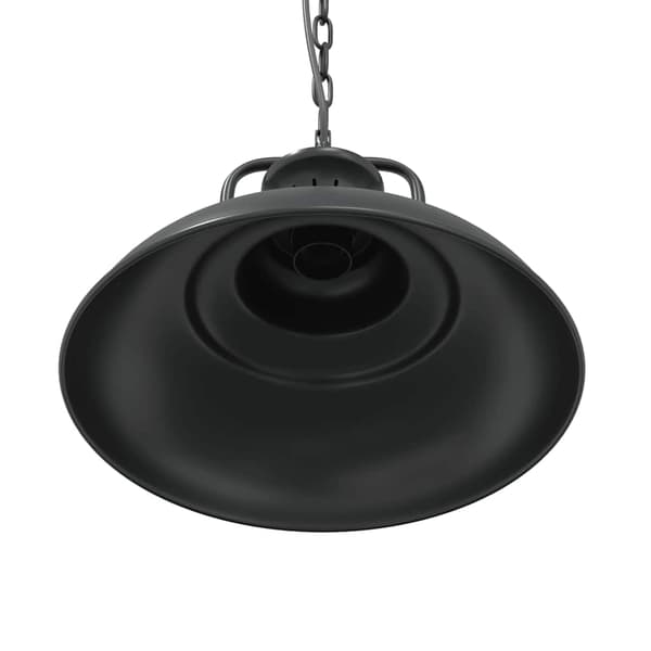 vidaXL pendellampe E27 sort Ø 31 cm jern
