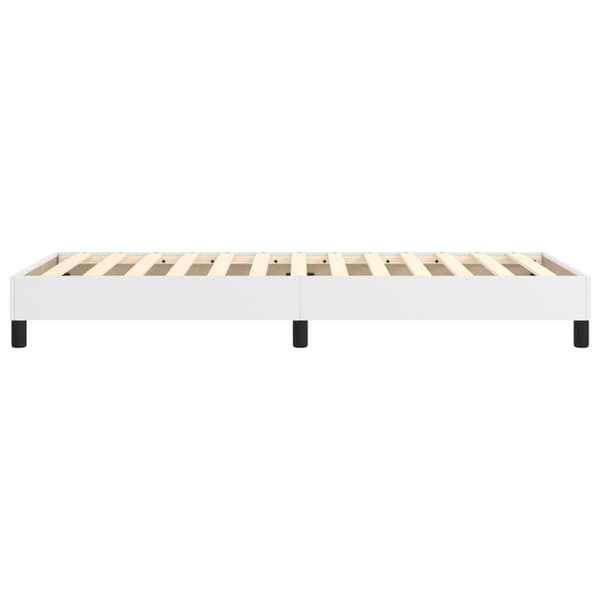 vidaXL Sängram vit 90x190 cm konstläder