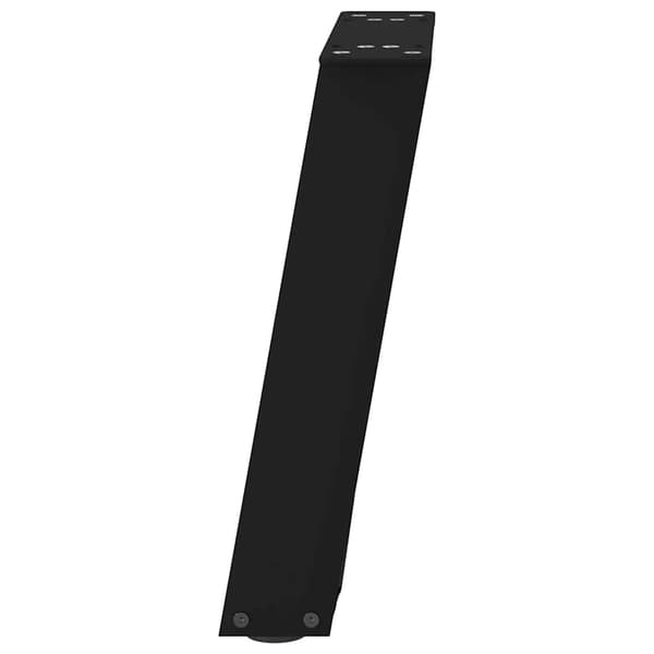 vidaXL sofabordsben, 2 stk., sort, 28x(42-43) cm, stål