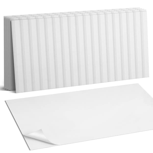 Trykte vinylfliser, klar til montering, lodrette striber, baggrund, 6x60x30 cm