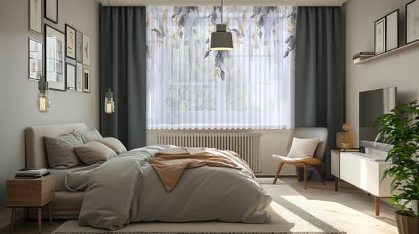 Gardin på tejptryck 225