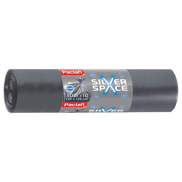 Affaldssække 300L maxi 10 stk. Silver Space Paclan