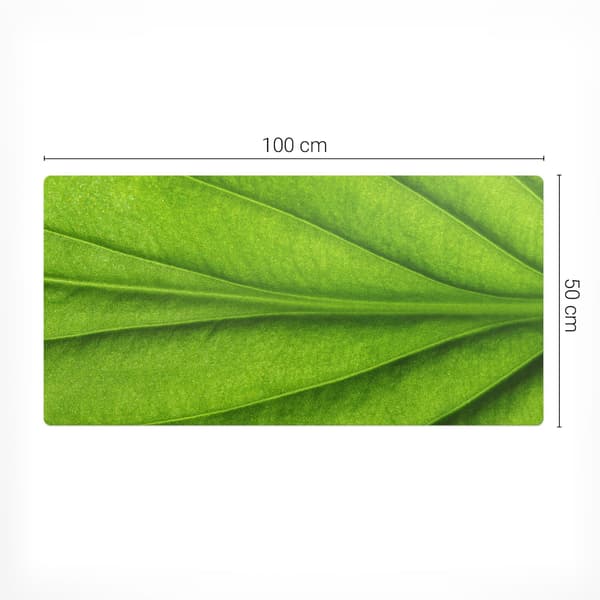 Leaf Desk musemåtte til tastatur og bærbar computer nærbillede 100x50 cm