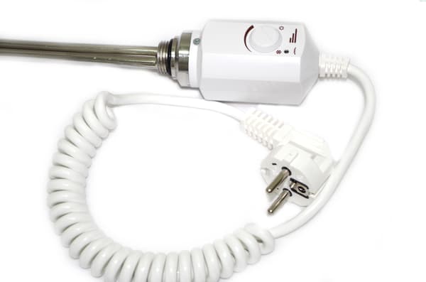 Värmeelement för badrumsradiator 300W 230V (justerbart) vit