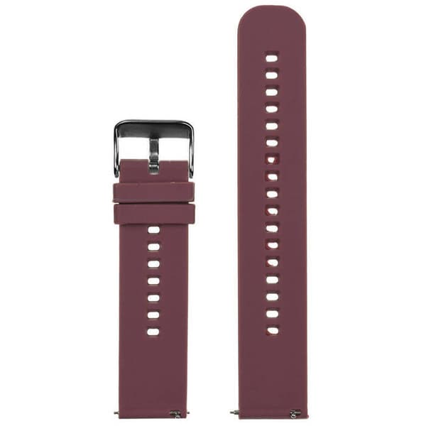 Gummirem til ur U27 - lilla/sort - 22mm