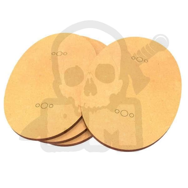 GSTU367191 MDF Oval Bas 105x70 Förpackning x 4