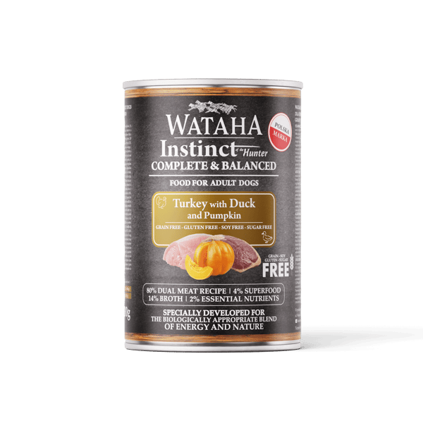 WATAHA INSTINCT 80% KALKUN MED AND OG GRÆSKAR 400g