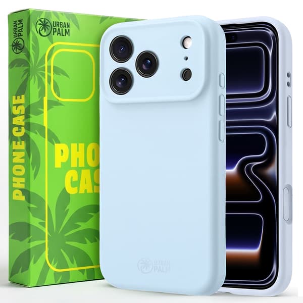 UrbanPalm iPhone 17 Pro Max Silikone-etui til MagSafe, Dueblå