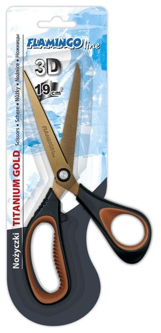3D titanium saks 19 cm, 8 cm klinge