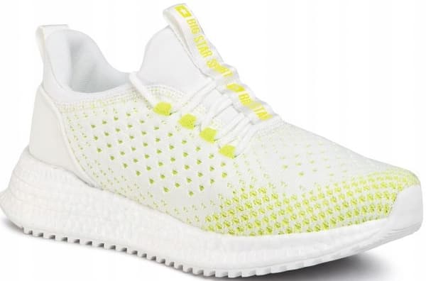 BIG star FF274961 - hvide damesneakers, moderigtige platformsko