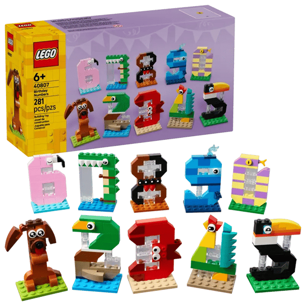 Lego Syntymäpäivänumerosetti 281 palaa (40807)