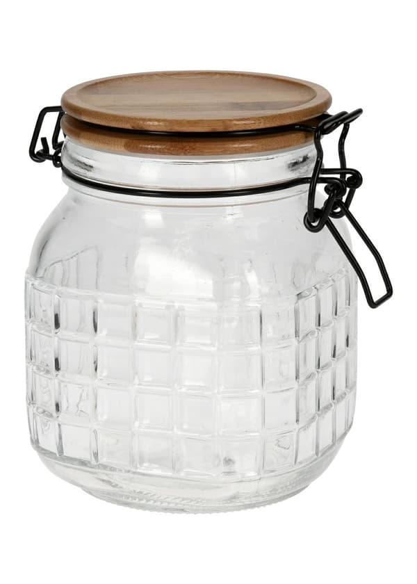 Glasburk med lock 1100 ml