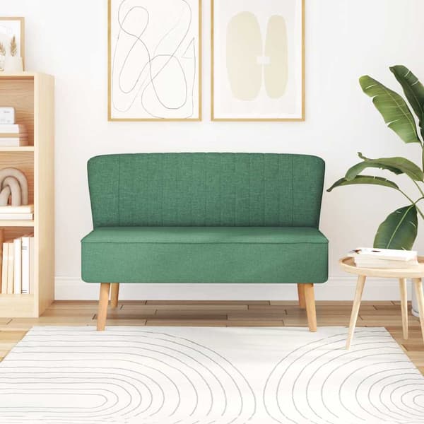 vidaXL sofa 117x55,5x77 cm, grønt stof