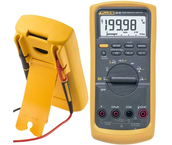 Fluke handhållen digital multimeter universella displaytestkablar